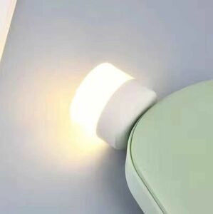 暖光色 2個セット usb mini ライト LED ライト 目に保護 ACアダプター１個プレゼント スマホ国内配送 送料無料