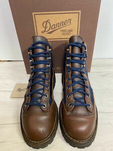 希少★シップス別注DANNER★30474★US9EE(27.0〜27.5)ブラウン×ネイビー★クロムエクセルレザー×バリスティックナイロン　ダナーライト