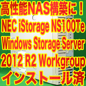 高性能NAS構築に！NEC タワー型サーバー iStorage NS100Te Windows Storage Server 2012 R2 Workgroup インストール済