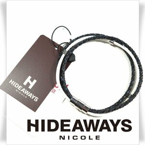 新品1円～★HIDEAWAYS NICOLE ハイダウェイ ニコル メンズ ブレスレット アクセサリー メッシュ×フェイクスウェード 正規店本物◆1694◆