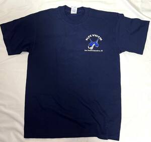 【未使用】米海軍海上制圧飛行隊VS-35 Blue Wolves Mサイズ Tシャツ 「go ahead... Cry Wolf!」R45