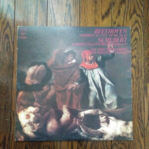 LP レコード ベートーヴェン シューベルト レナードバーンスタイン ニューヨークフィルハーモニック Beethoven SCHUBERT クラシック