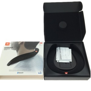 ▼▼ JBL ジェー・ビー・エル SOUNDGEARBLK ウェアラブルワイヤレススピーカー ブラック やや傷や汚れあり