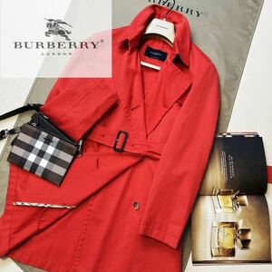 L21【Tシャツにさらっとコーデ】参考価格14万●BURBERRY LONDON●イングランド製●コットントレンチコート バーバリーコート レディース