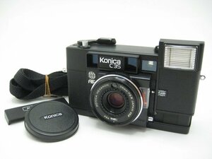 ★ハローカメラ★ 0566 コニカ KONICA C35 AF 38mm f2.8 (シャッター.ストロボ動作OK) 電池室にカビ汚れ有 通電OK 動作品 1円スタート