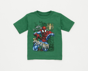 MARVEL (マーベル) スパイダーマン (AMAZING SPIDER-MAN ) Tシャツ グリーン　95cm (2歳用)