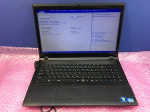 NT: NOTEB00K COMPUTER W255HPW　Core i7-2670QM (SR02N) 2.2GHz /メモリ：2GHｚ/無線/マルチ/ノートパソコン 