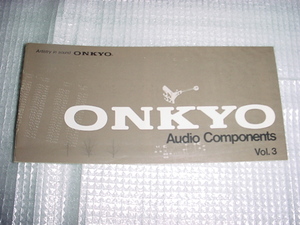 1976年10月　ONKYO　オーディオ製品のカタログ