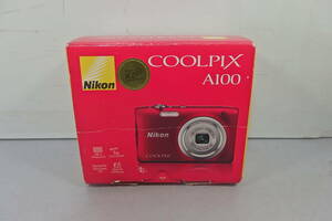 ◆未使用 Nikon(ニコン) 100th記念 デジタルカメラ COOLPIX A100 R(レッド) 高速ハイスピード NIKKORレンズ 2005万画素 A100RD