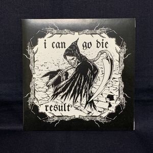 激レア RESULT リザルト i can go die 7ep 歌詞カード付 1997 MCRカンパニー CRUST ハードコア 名古屋 シングルレコード 委託品