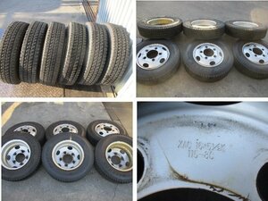 キャンター 195/85R16 114/112L LT BRIDGESTONE W979 2019年製 7部山程度【6本セット】16x5.5K 5H 【個人宅発送不可商品】