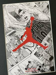 【額装】非売品！　スラムダンク　SLAMDUNK 井上雄彦　ポストカード　黒D 検)セル画　原画　ポストカード　イラスト