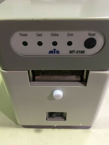 エムティーエス　RFIDタグ・カードリライトプリンター「MT-2100」印字を消去、書き換えのリライトプリンタ　専用電源ケーブル欠