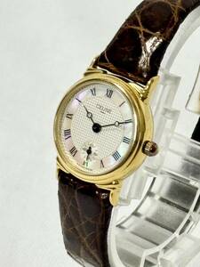 １円スタート CELINE セリーヌ 腕時計 D2903-3 クォーツ ホワイトシェル文字盤 動作未確認