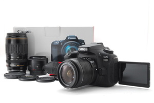 Canon キヤノン EOS 90D トリプルレンズキット 新品SD32GB付き