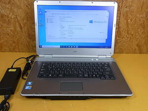 □Ya/751☆NEC☆15.6型ノートパソコン☆PC-VY25AANCHBX9☆Core2Duo P8700 2.53GHz☆メモリ3GB☆HDD 143GB☆動作OK