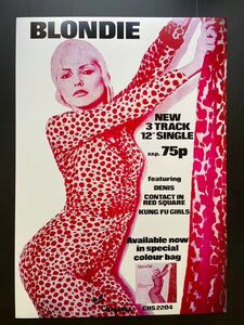 A2ポスター★デボラ・ハリー（ブロンディ） 1977年 プロモポスター★Blondie/Deborah Harry