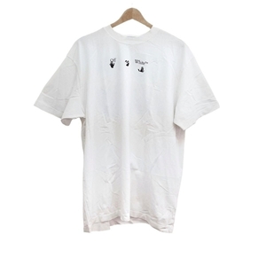 オフホワイト Off-White 半袖Tシャツ サイズXS - 白×黒 メンズ クルーネック 美品 トップス