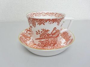 ROYAL CROWN DERBY　Red Aves★ロイヤル　クラウン　ダービー レッド　エイビス 　カップ＆ソーサー