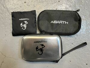 非売品　アバルト ハードケース ABARTH フィアット FIAT ブラック ポーチ　ハンドバック　エコバッグ　595 124 イタリア