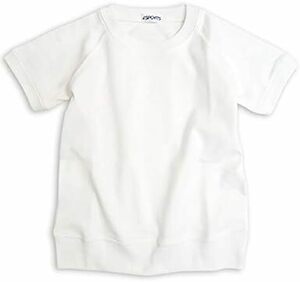 [アッシュベリー] 抗菌防臭 丸首半袖体操服(白) 綿75％スムース 男女兼用 トレーニングシャツ Tシャツ 体操着 スクール 丸