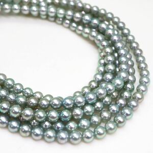 良品!!＊TASAKI(田崎真珠)アコヤ本真珠ベビーパール3連ジャンクネックレス＊m 27.0g pearl jewelry necklace CE4/CE4