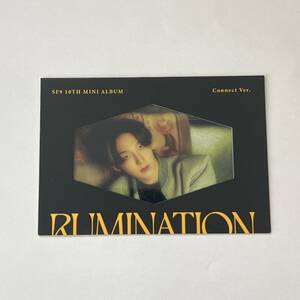 SF9 エスエフナイン えすえぷ 韓国 CD 10th Mini Album RUMINATION Connect ver. ロゴフレームカード ジュホ ZUHO 即決