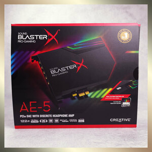 【動作良好 美品】Creative クリエイティブ Sound BlasterX AE-5 サウンドカード SBX-AE5-BK ブラック ハイレゾ RGB 付属品完備 国内正規品