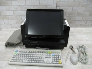 Ω 新T大 0007♪ 保証有 東芝TEC【 SJ-9000-S 】テック事務コン キーボード/マウス/タッチペン付 動作OK・祝10000!取引突破!!