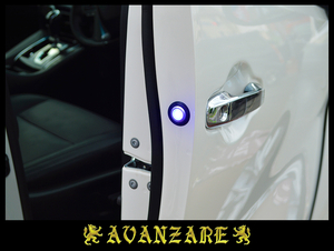 ≪AVANZARE≫ 20アルファード 前期／後期　ドアワーニングフラッシュLEDキット／高輝度ブルーLED 点滅