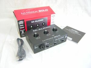 1000円スタート オーディエンターフェース M-AUDIO エムオーディオ M-TRACK SOLO 箱付 付属品有 4 D304