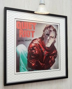 クワイエット・ライオット/80s Metal Classic/ジャケ・ポスター額/メタル・ヘルス/Quiet Riot/Metal Health/ランディ・ローズ/Randy Rhoads