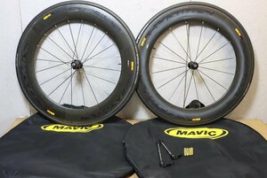 ○MAVIC マビック COSMIC CXR80 シマノフリー 11s対応 チューブラー カーボンホイールセット 美品