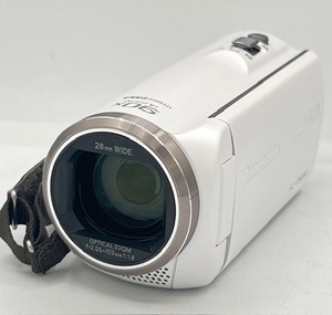 N36253■ Panasonic HC-V360MS パナソニック デジタル ハイビジョン 2017年製 ビデオカメラ コンパクト ホワイト 白 FULL HD 90x iA ZOOM 
