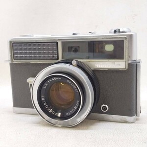 ◆minolta ミノルタ HI-MATIC ROKKOR-PF 1:2 f=45mm レンジファインダー シャッターOK ジャンク◆R2195