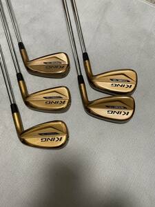 【中古】コブラ ／ KING FORGED TEC COPPER／ キング フォージド テック カッパー ／ 6番～PW 5本 ／ MODUS3 TOUR 120S