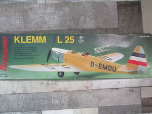 未使用　KLEMM L 25 　ラジコン飛行機　バルサ 　現状品　クラフトシート梱包（66UEE