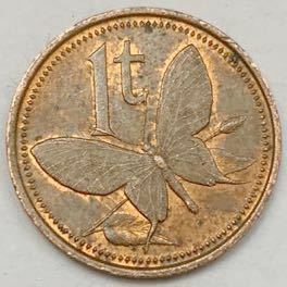 海外コイン　パプアニューギニア　1トエア　1978年