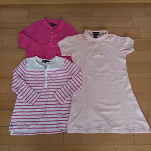 まとめて★ラルフローレン 長袖　半袖ポロシャツ　ワンピース　RALPH LAUREN　110cm 120cm 女の子服★薄手のカットソー