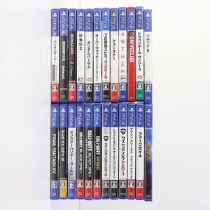 PS4 プレステ4 ソフト 24枚セット バイオ ペルソナ5 FFXV ウイイレ KNACK DMC5 ドラクエX フォークライ4 等まとめ売り★825v02