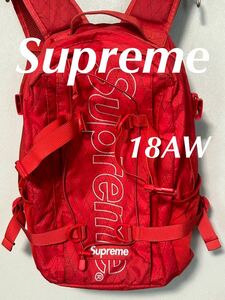 即決 送料無料 Supreme Backpack シュプリーム リュック 18FW 赤 レッド バックパック SUPREME BACKPACK 