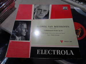 メニューイン,フルトヴェングラー,YEHUDI MENUHIN,WILHELM FURTWANGLER/BEETHOVEN:VIOLINKONZERT D-DUR OP.61(GERMANY/ELECTROLA:WALP 1100