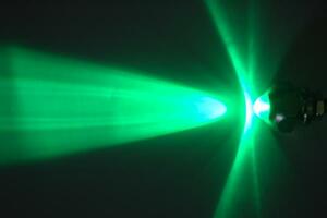 ○送料無料LEDで緑グリーンに光るナンバーボルト、デカ玉12V用