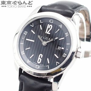 101715435 1円 ブルガリ BVLGARI ソロテンポ ST30S ステンレススチール レザー 腕時計 レディース クォーツ