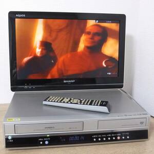 東芝 D-VR5 VTR一体型DVDレコーダー VHS＆DVD VHS・DVD再生 VHS→DVDへのダビング確認済み リモコン（SE-R0248）付き 2007年製