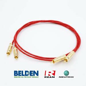 【送料無料】10m×2本 ベルデン88760(BELDEN) RCAケーブル +REAN-NYS352AG (ノイトリック)