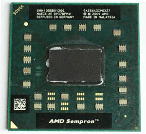 【中古パーツ】【CPU】複数可 まとめ買いと送料がお得!!AMD Sempron Mobile M100 2.0GHz Socket S1 (S1g3)■AMD SMM100SBO12GQ