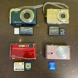 コンパクトデジタルカメラ まとめて ４台 CASIO EXILIM EX-H10 EX-Z700 / Panasonic LUMIX DMC-FX8 / FUJIFILM FinePixZ Z800EXR