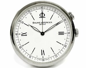 BAUME&MERCIER ボーム＆メルシエ 300個限定 非売品 置き時計 クラシマ テーブルクロック トラベルクロック アラーム QZ 電池交換済 稼動品