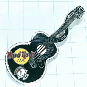 送料無料)Hard Rock Cafe アコースティック ブラック ギター ハードロックカフェ ピンバッジ PINS ブローチ ピンズ A16722